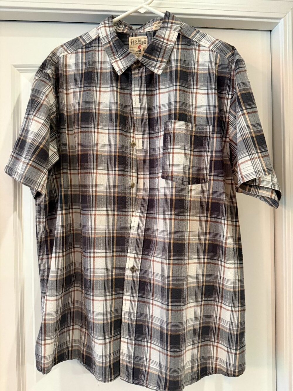 RedHead Brand Co. Men’s Button-Down Shirt – Size 2XL – 100% Cotton – Casual